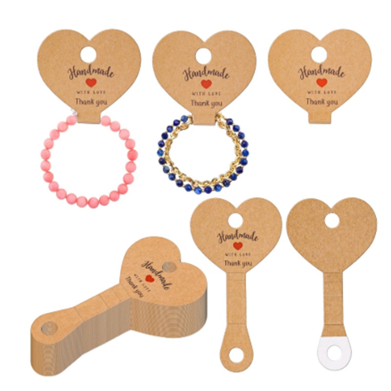 Body Jewelry Holder - 빈티지 소가죽 종이 귀걸이 카드 목걸이
