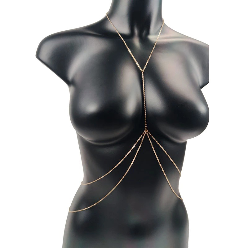 Body Jewelry Luxury - 여성용 섹시한 가슴 체인 비키니 밸리