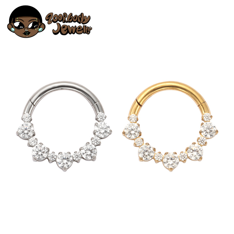Septum Clicker Ring - ASTM F136 티타늄 다이스 클리커 코