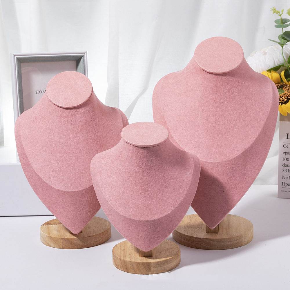 Body Jewelry Holder - 1pc 나무 마네킹 흉상 목걸이 디스플레이