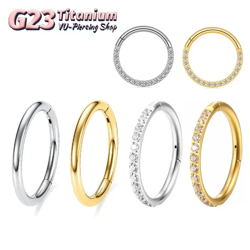 Septum Clicker Ring - G23 티타늄 코 링 14G 16G