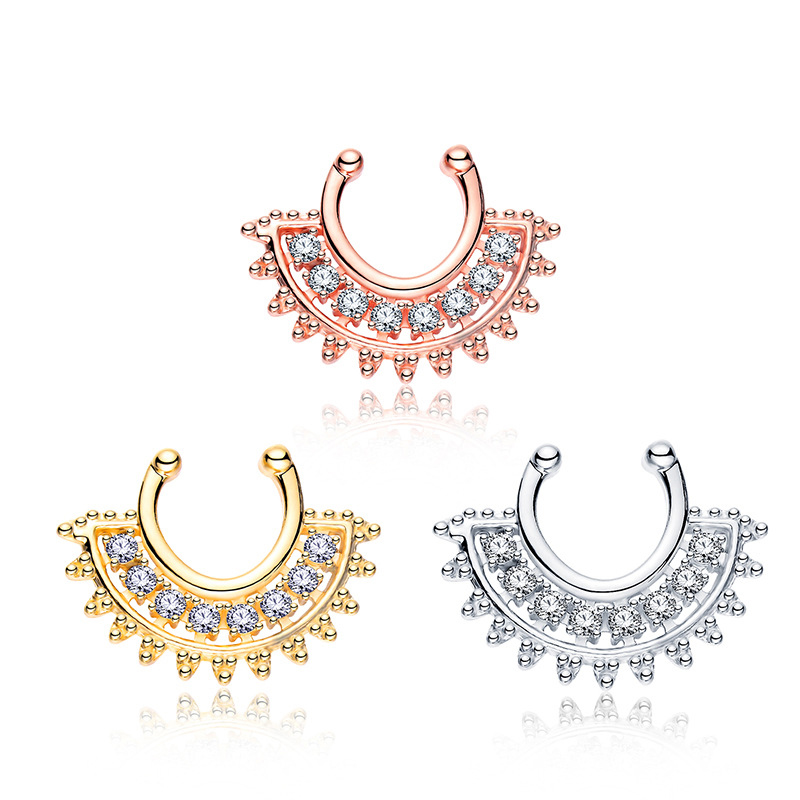 Body Jewelry Metal Types - 1개 U자형 가짜 셉텀 클리커 비피어싱
