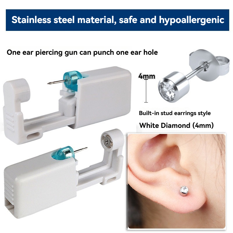 Body Jewelry Cartilage Earrings - 일회용 멸균 귀뚫기 기계 키트 연골