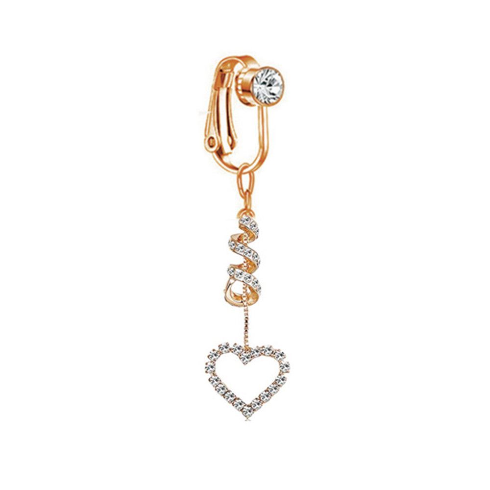Body Jewelry Cartilage Earrings - 클립형 배꼽 피어싱, 가짜 배꼽 링,