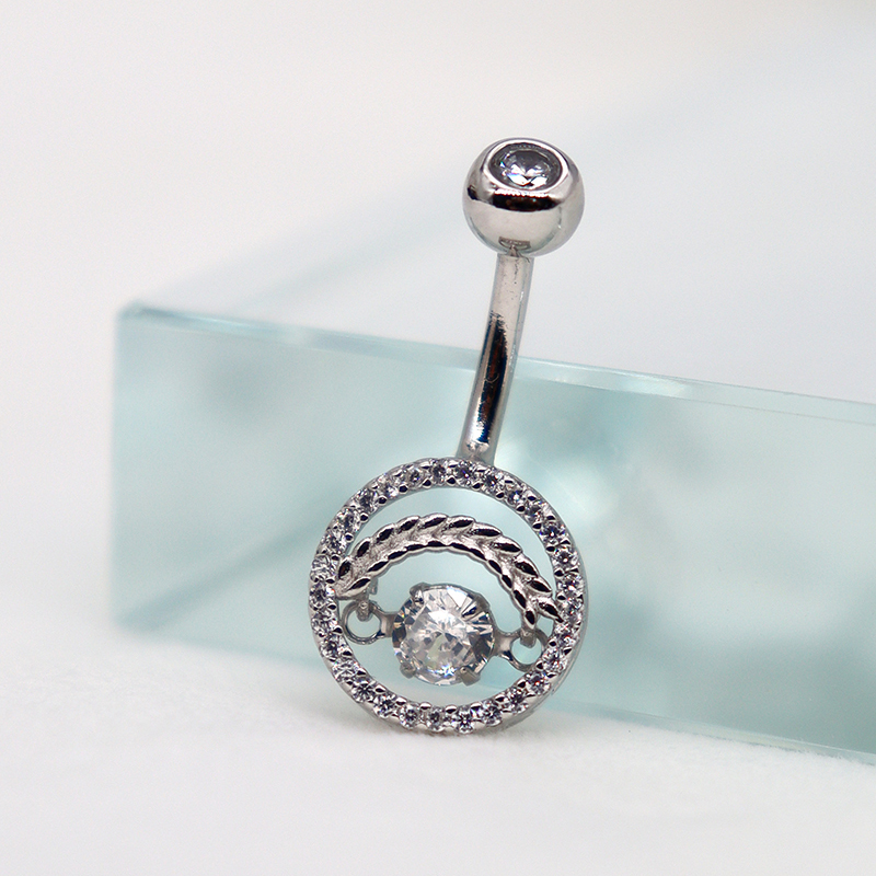Body Jewelry Good Quality - 피어싱 배꼽 실버 925 스털링 실버