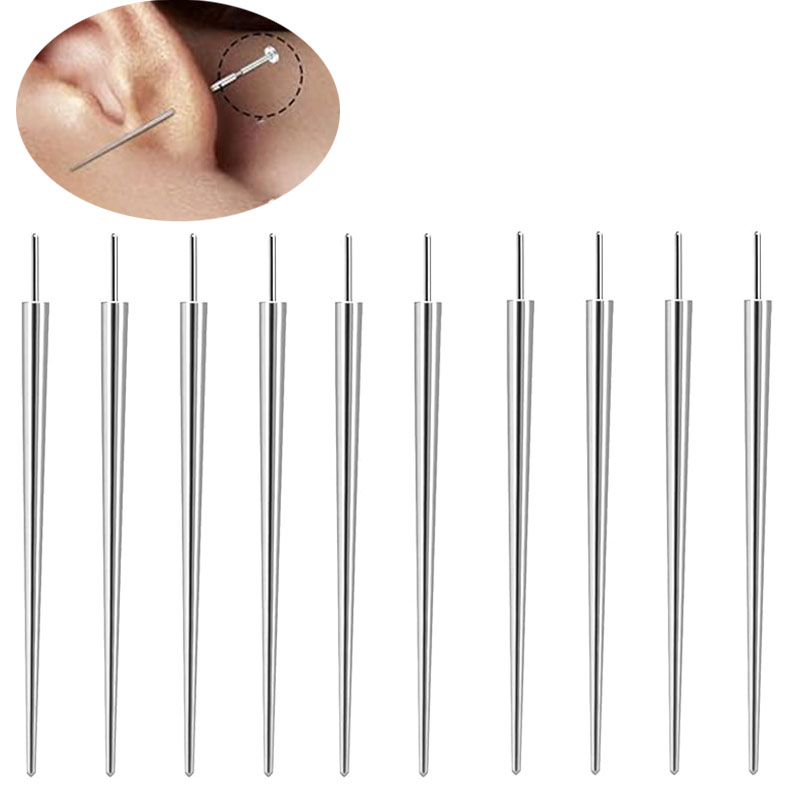 Body Jewelry Metal Types - ASTM F136 티타늄 피어싱 니들 10개,