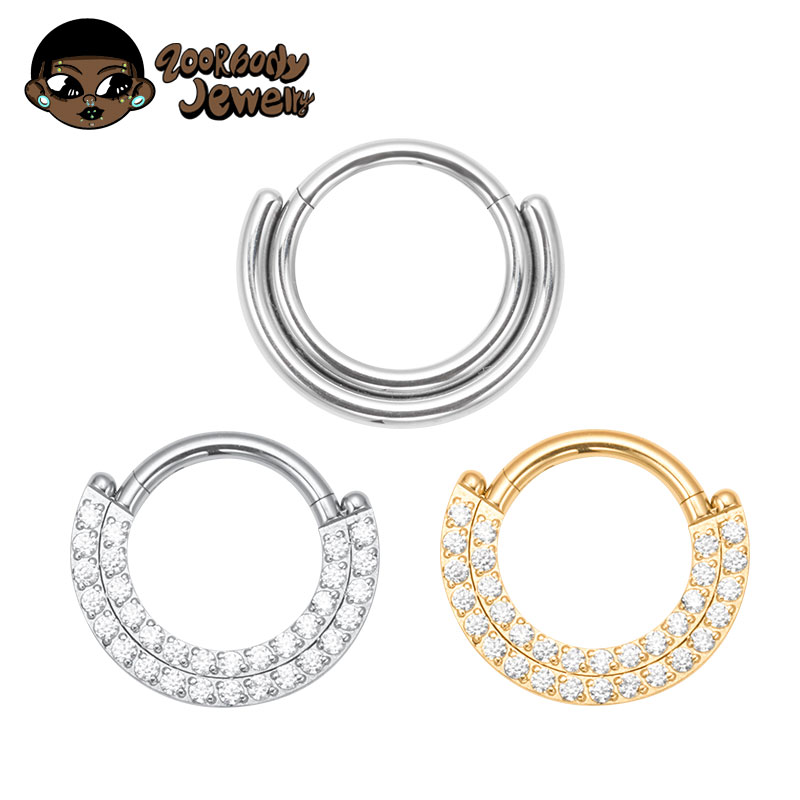 Septum Clicker Ring - ASTM F136 티타늄 리모콘 Septum 코