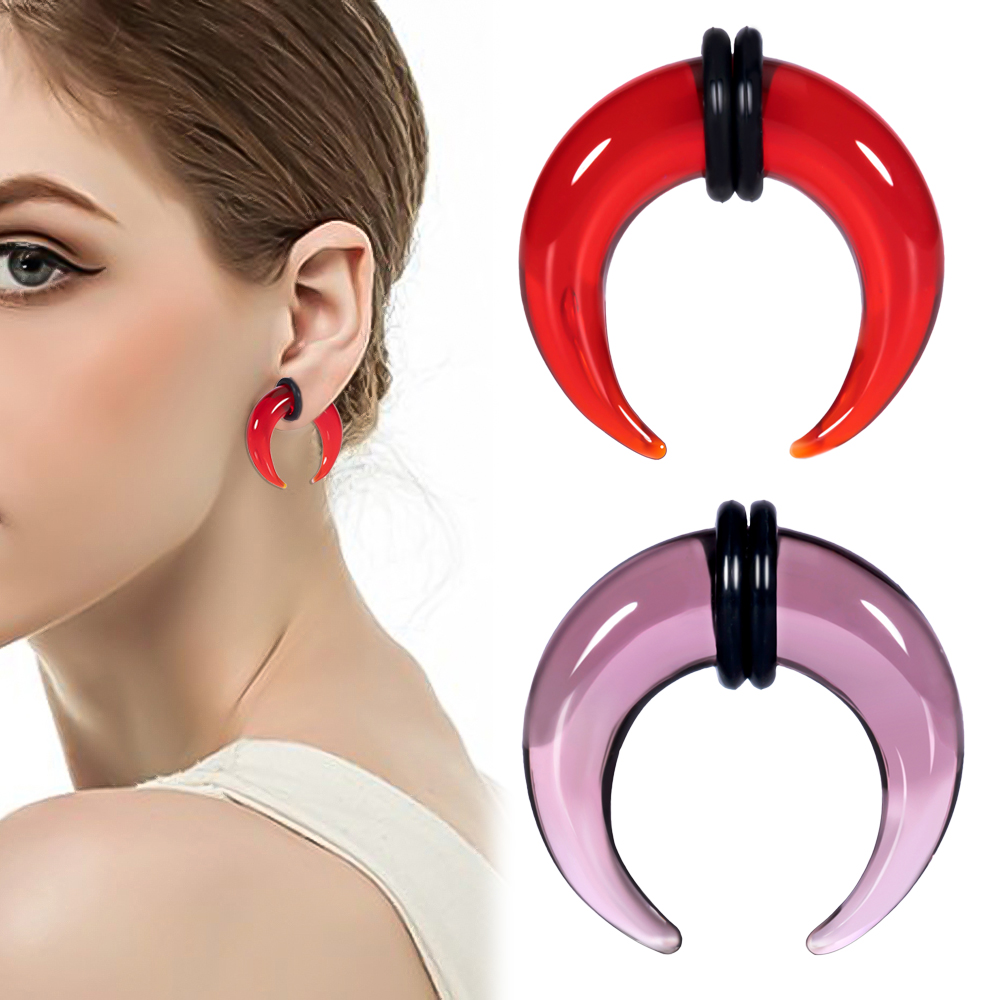 Septum Clicker Ring - Doearko 1PCS 패션 아늑한 유리 스트레칭