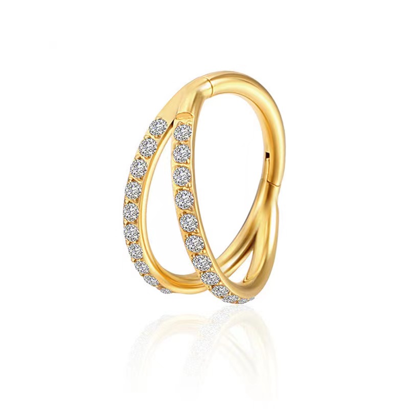 ASTM F136 티타늄 콘치 후프 링 이중 레이어 귀 - Septum Clicker Ring 리뷰 및 가격