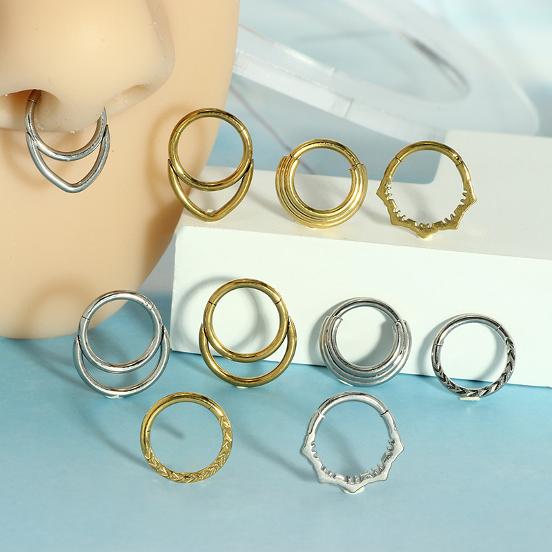 코 후프 귀걸이 금속 코 링 피어싱 16g 스테인리스  - Body Jewelry Cartilage Earrings 리뷰 및 가격