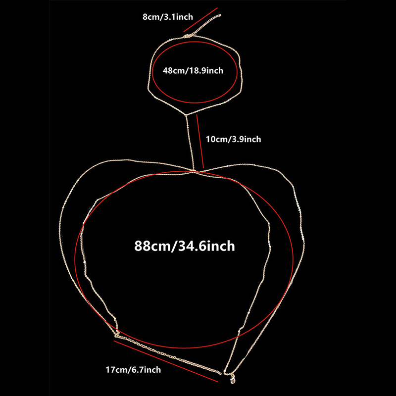 여성용 섹시한 가슴 체인 비키니 밸리 체인, 크로스 웨 - Body Jewelry Luxury 리뷰 및 가격