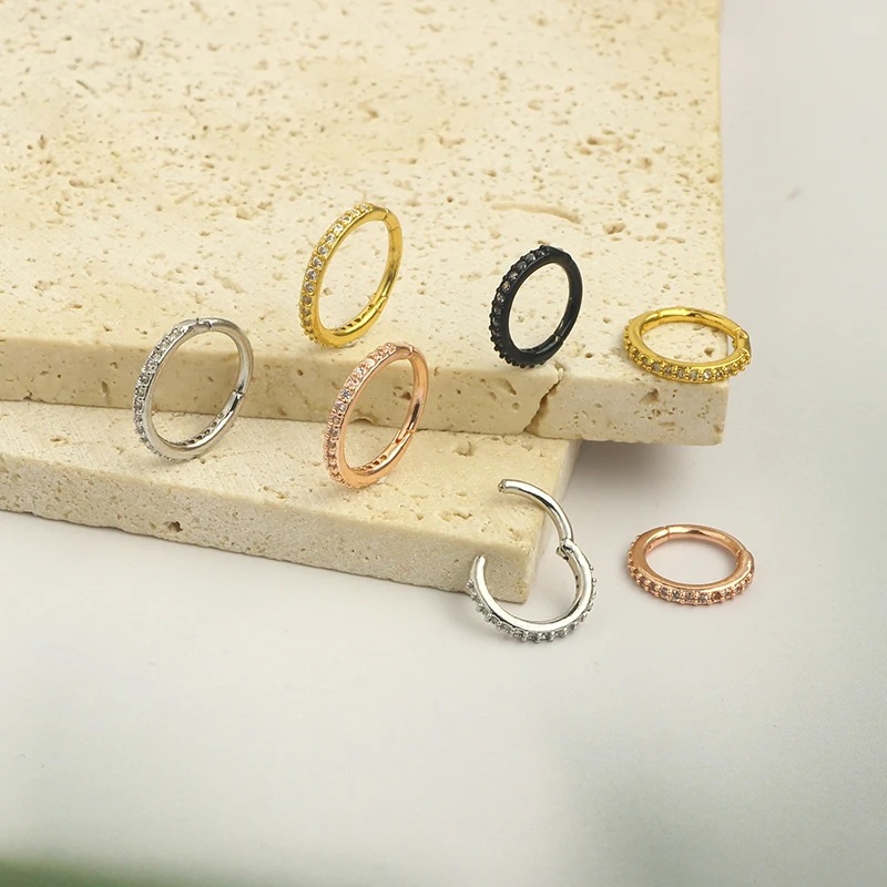 16G 투명 CZ 코링 후프 316L 수술용 스틸 심리 - Body Jewelry Cartilage Earrings 리뷰 및 가격