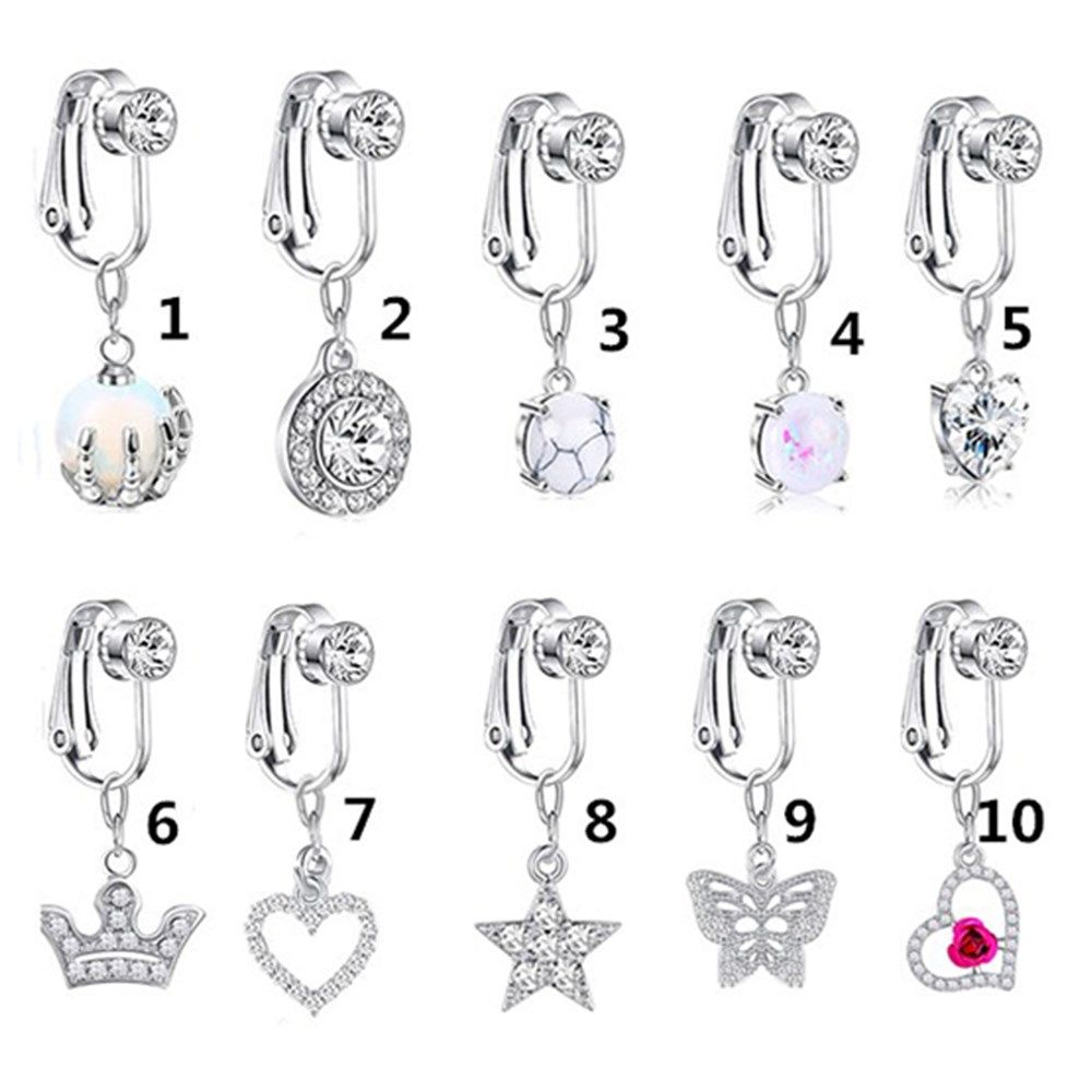 액세서리 클립 귀걸이 연골 클립 배꼽 링 가짜 배꼽 피 - Body Jewelry Cartilage Earrings 리뷰 및 가격