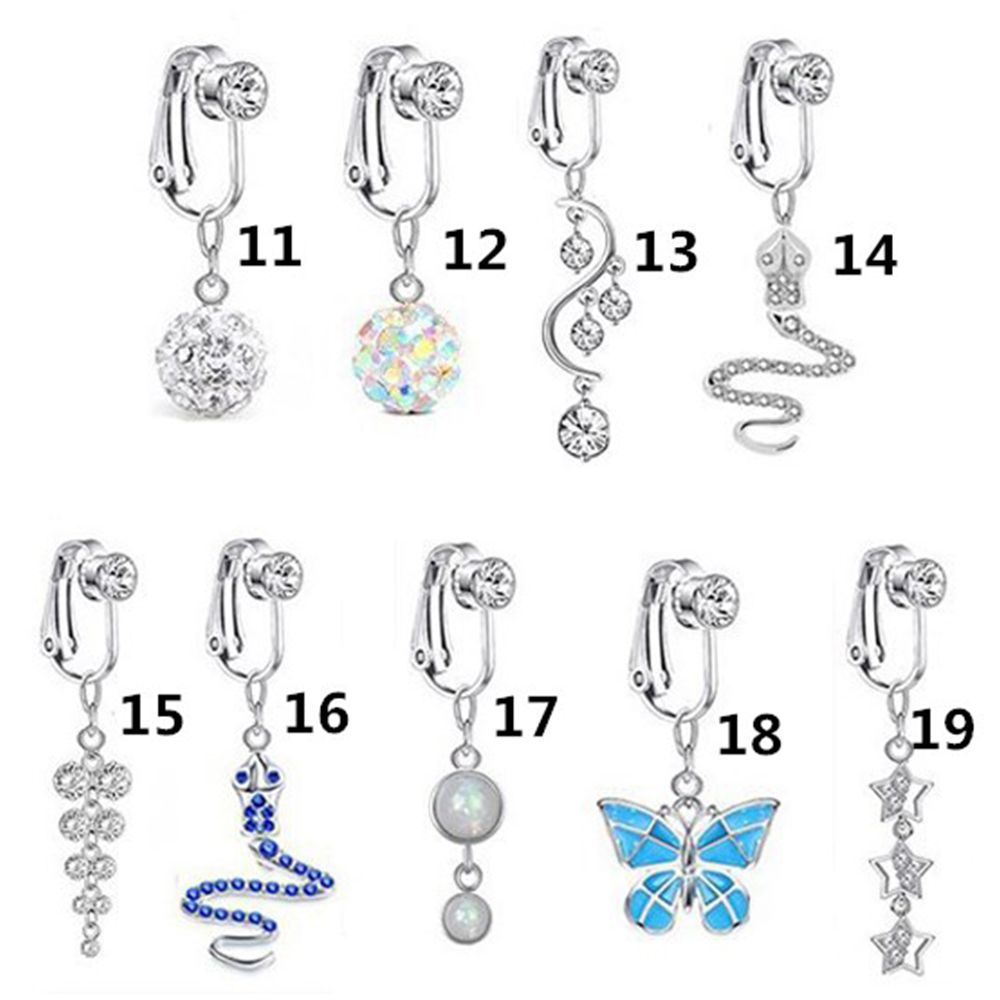 액세서리 클립 귀걸이 연골 클립 배꼽 링 가짜 배꼽 피 - Body Jewelry Cartilage Earrings 리뷰 및 가격
