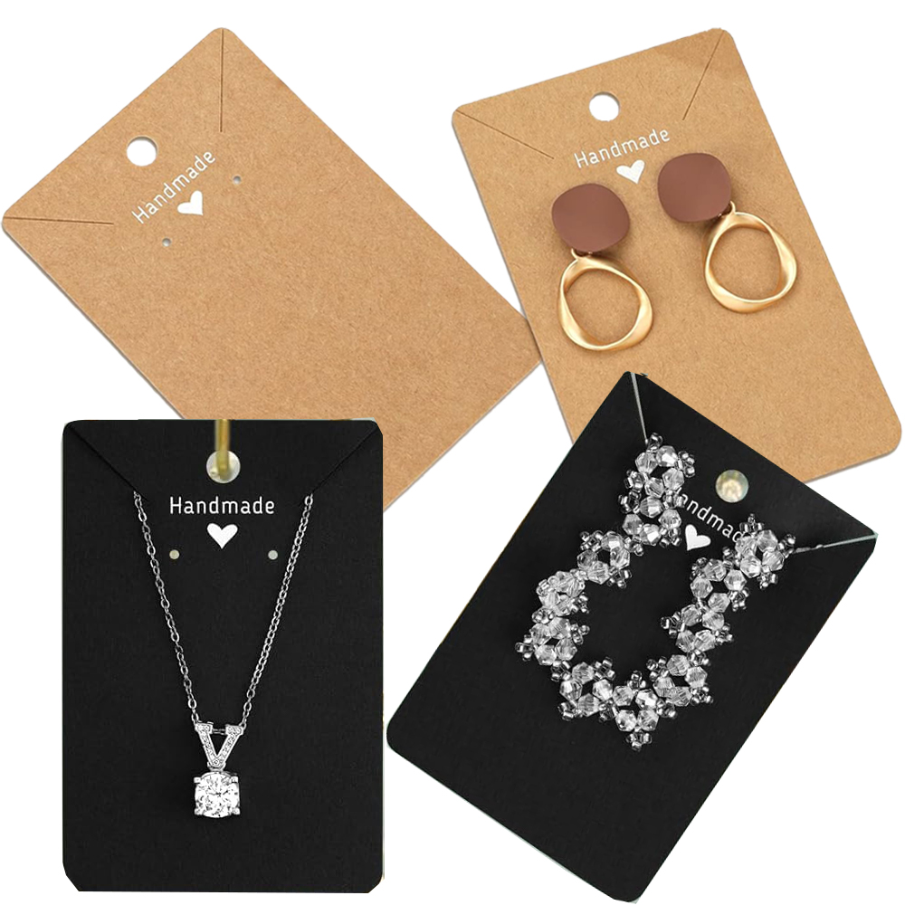 50pcs 6x9cm 사랑으로 수제 목걸이 귀걸이 종이 - Body Jewelry Holder 리뷰 및 가격