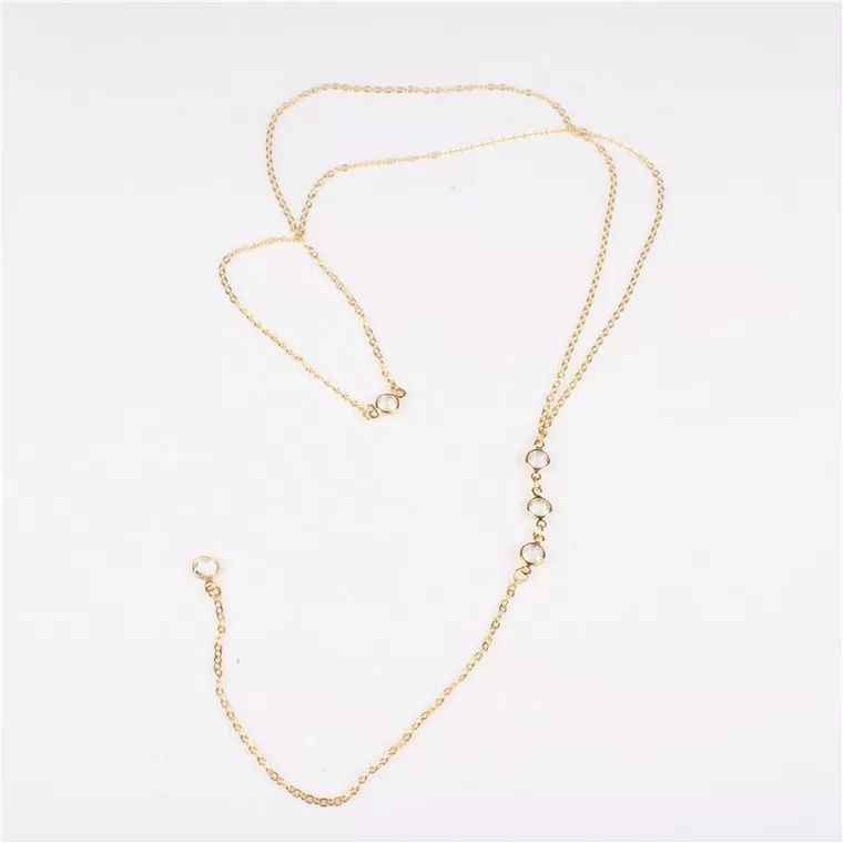 새로운 라인스톤 섹시 여성 백 체인 목걸이 비키니 비치 - Body Jewelry Chest 리뷰 및 가격
