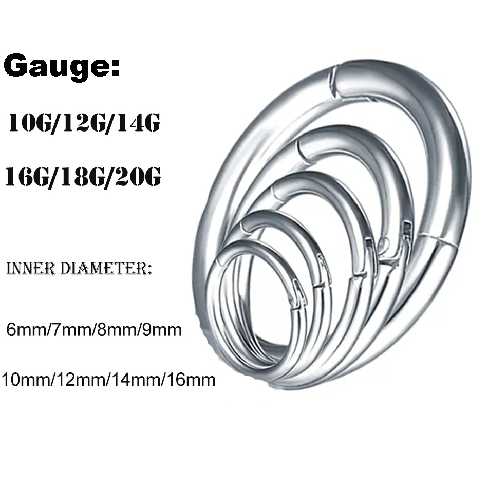 1Pc G23 티타늄 힌지 세그먼트 코 후프 링 코 S - Septum Clicker Ring 리뷰 및 가격
