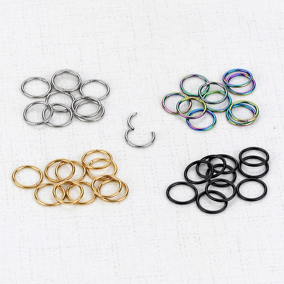 1Pc G23 티타늄 힌지 세그먼트 코 후프 링 코 S - Septum Clicker Ring 리뷰 및 가격
