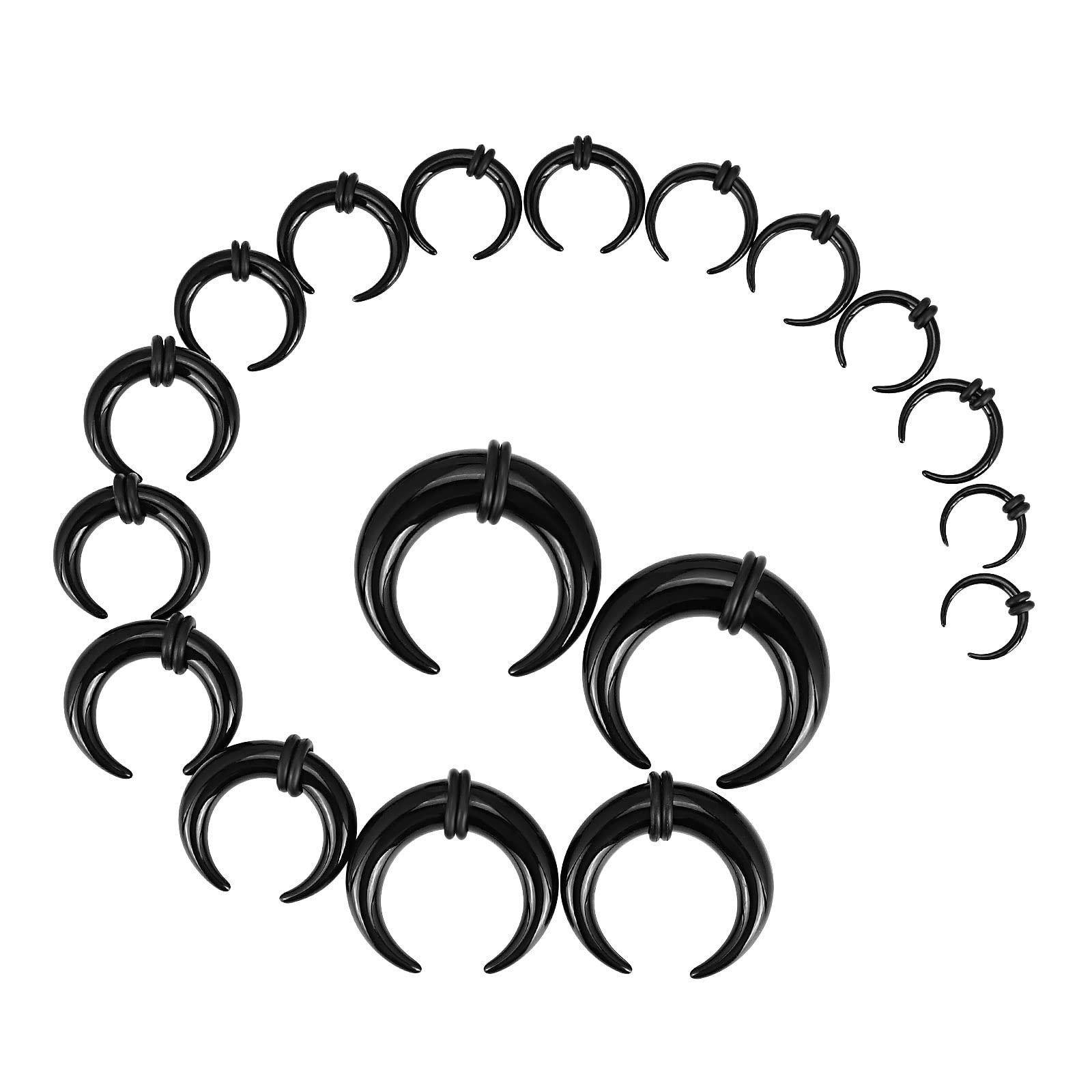 아크릴 셉텀 핀처 테이퍼 C 모양 버팔로 이어 테이퍼  - Septum Clicker Ring 리뷰 및 가격