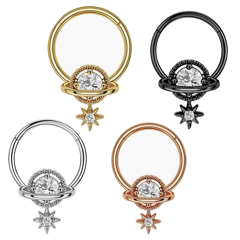 셉텀 링 플래닛 주얼리 수술용 스틸 데이스 피어싱 주얼 - Body Jewelry Cartilage Earrings 리뷰 및 가격