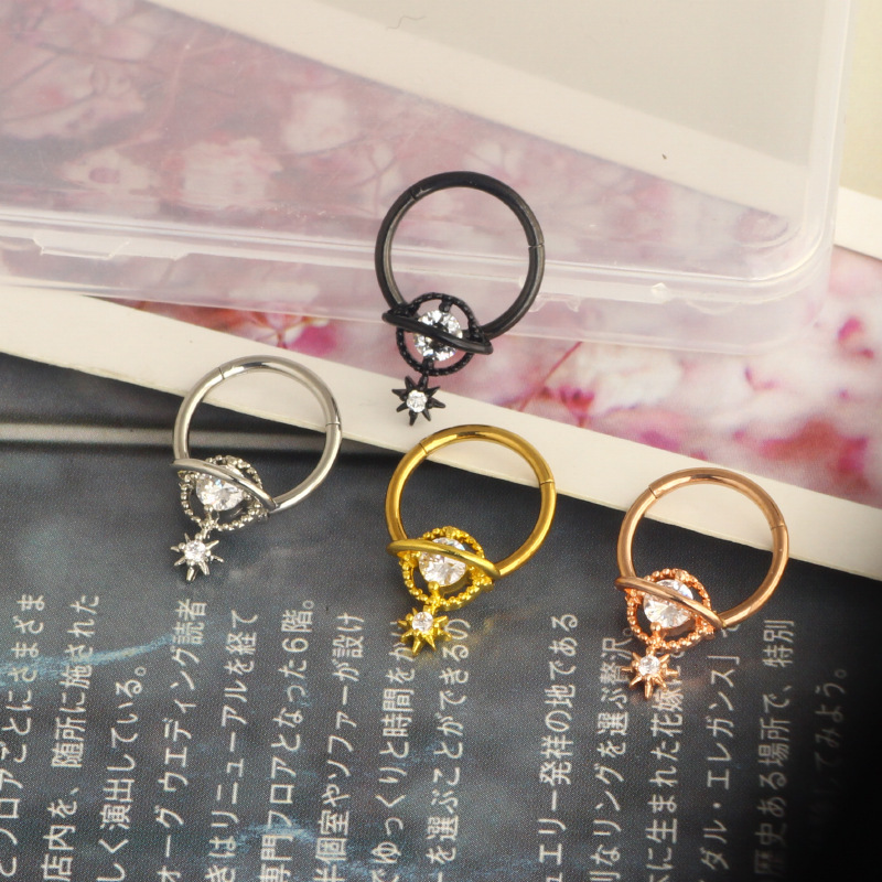 셉텀 링 플래닛 주얼리 수술용 스틸 데이스 피어싱 주얼 - Body Jewelry Cartilage Earrings 리뷰 및 가격