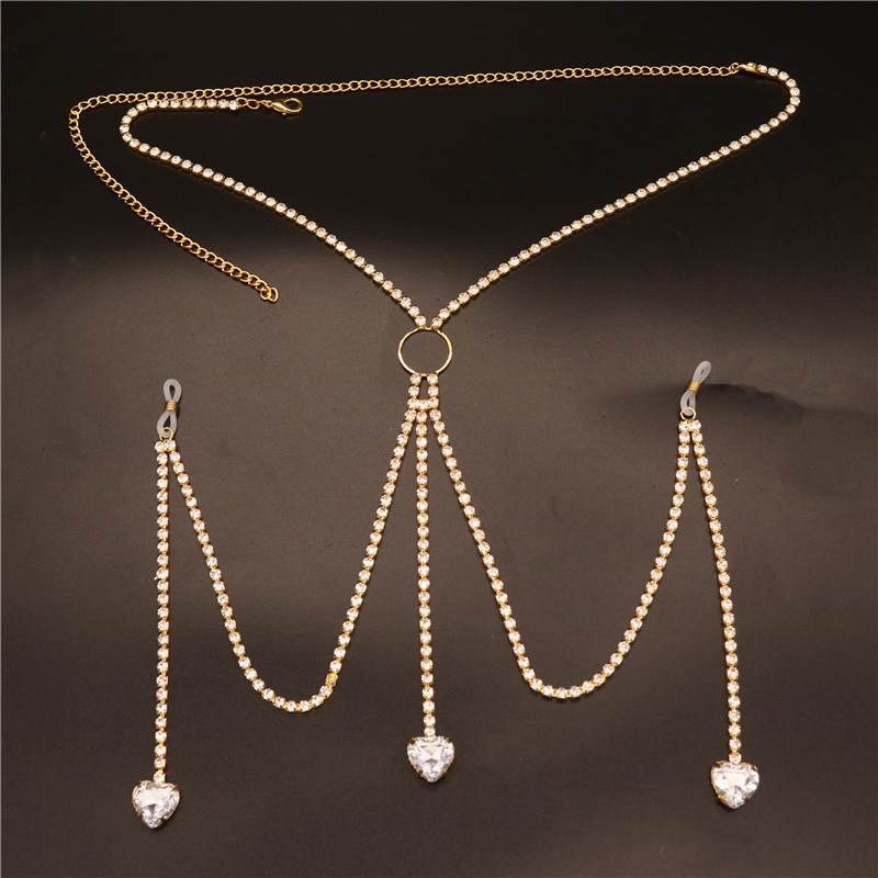 2023 새로운 패션 화이트 하트 젖꼭지 체인 비 피어 - Body Jewelry Chest 리뷰 및 가격