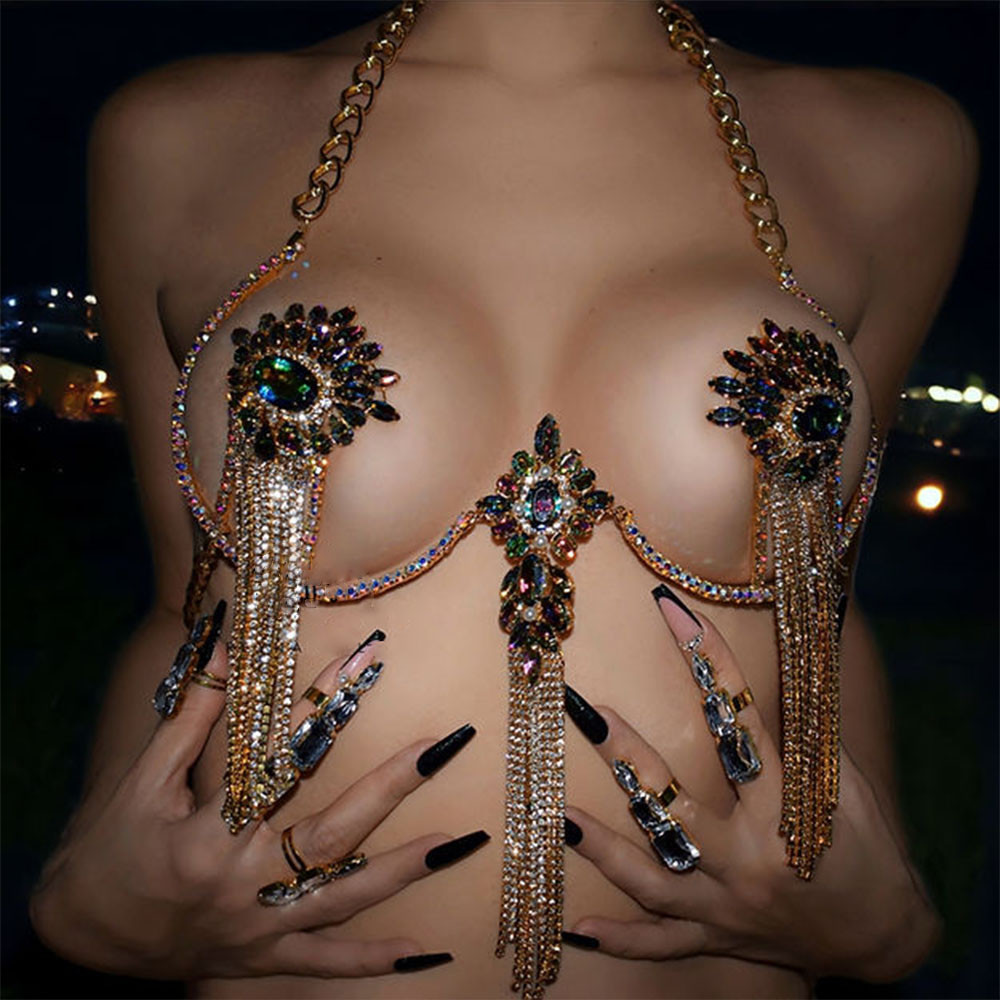 Stonefans 여성용 과장 프린지 가슴 브래킷 주얼 - Body Jewelry Good Quality 리뷰 및 가격