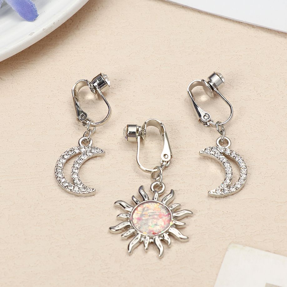 가짜 배꼽 피어싱 하트 클립형 배꼽 피어싱 달 모양 연 - Body Jewelry Cartilage Earrings 리뷰 및 가격