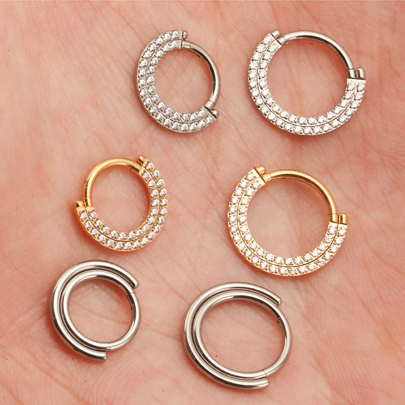 ASTM F136 티타늄 리모콘 Septum 코 링 섹 - Septum Clicker Ring 리뷰 및 가격
