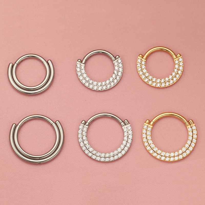 ASTM F136 티타늄 리모콘 Septum 코 링 섹 - Septum Clicker Ring 리뷰 및 가격