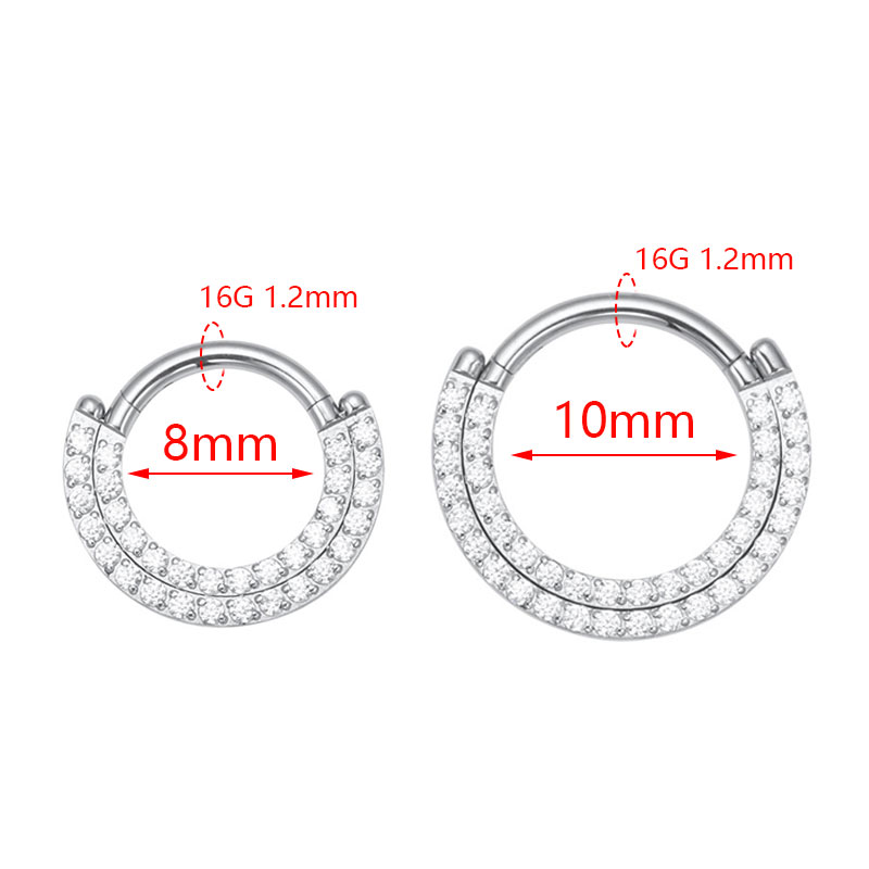 ASTM F136 티타늄 리모콘 Septum 코 링 섹 - Septum Clicker Ring 리뷰 및 가격