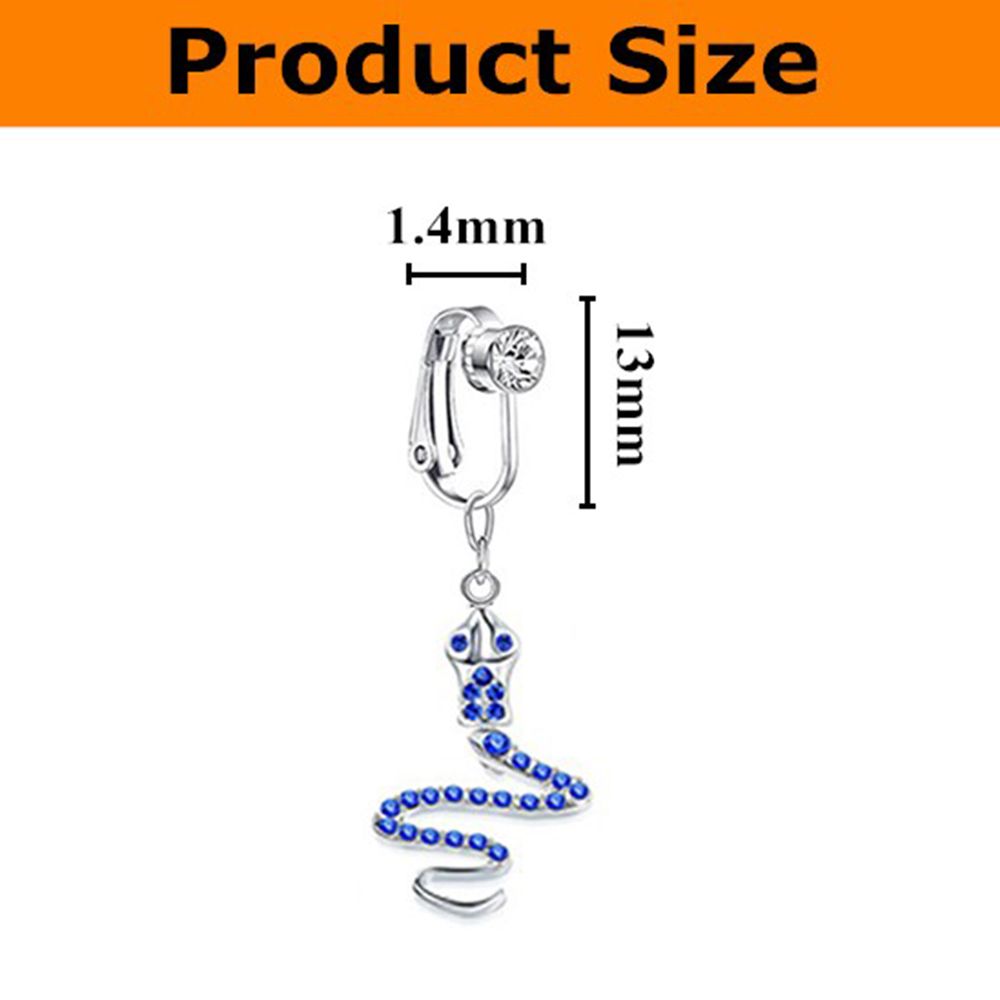 나비 모양 클립형 귀걸이, 무피어싱 배꼽 링, 가짜 배 - Body Jewelry Cartilage Earrings 리뷰 및 가격