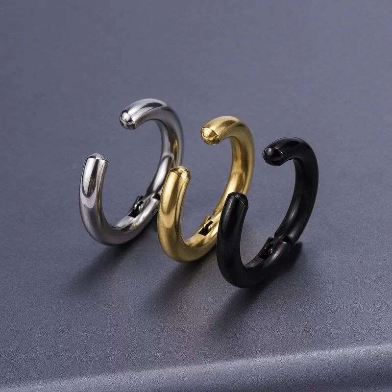 남성 여성을위한 2/6Pcs 가짜 Huggie 후프 귀 - Body Jewelry Cartilage Earrings 리뷰 및 가격