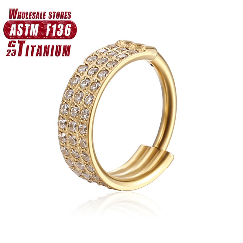 F136 티타늄 코 링 임플란트 등급 힌지 심리스 귀걸 - Septum Clicker Ring 리뷰 및 가격