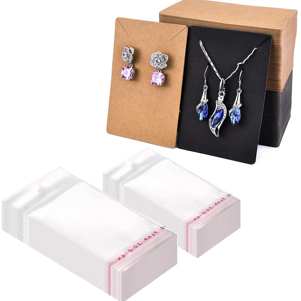 귀걸이 카드 목걸이 디스플레이 카드 가방 50pcs 귀 - Body Jewelry Holder 리뷰 및 가격