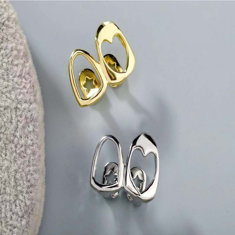 1/2/3/4/5Pcs 새로운 유럽과 미국의 속이 빈  - Body Jewelry Metal Types 리뷰 및 가격
