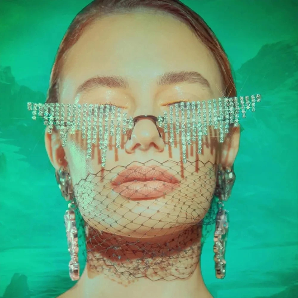 Stonefans 새로운 과장된 안경 프레임 럭셔리 디 - Body Jewelry Good Quality 리뷰 및 가격