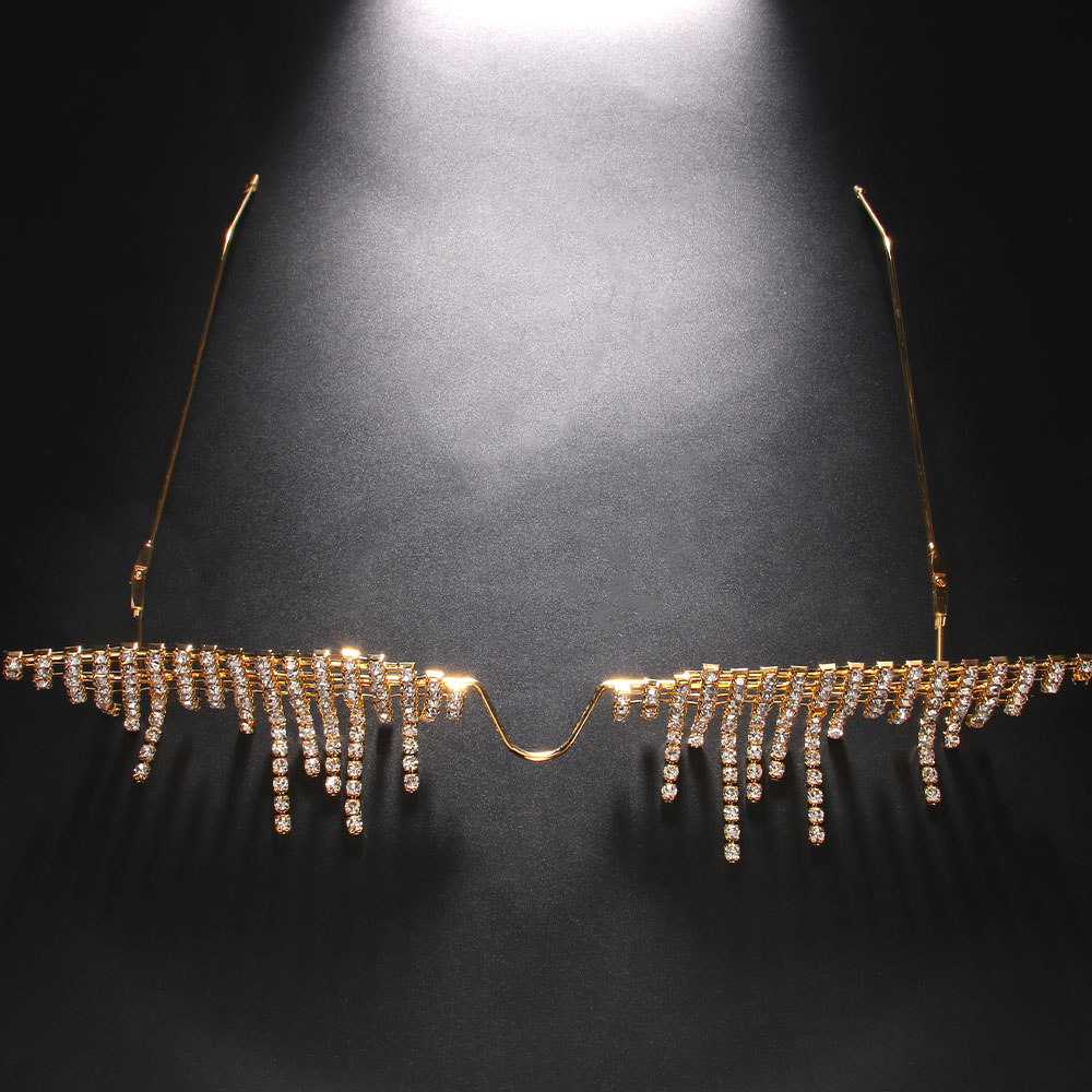 Stonefans 새로운 과장된 안경 프레임 럭셔리 디 - Body Jewelry Good Quality 리뷰 및 가격