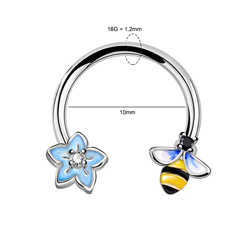 16G 셉텀 링 데이스 피어싱 주얼리 수술용 스틸 연골 - Body Jewelry Cartilage Earrings 리뷰 및 가격