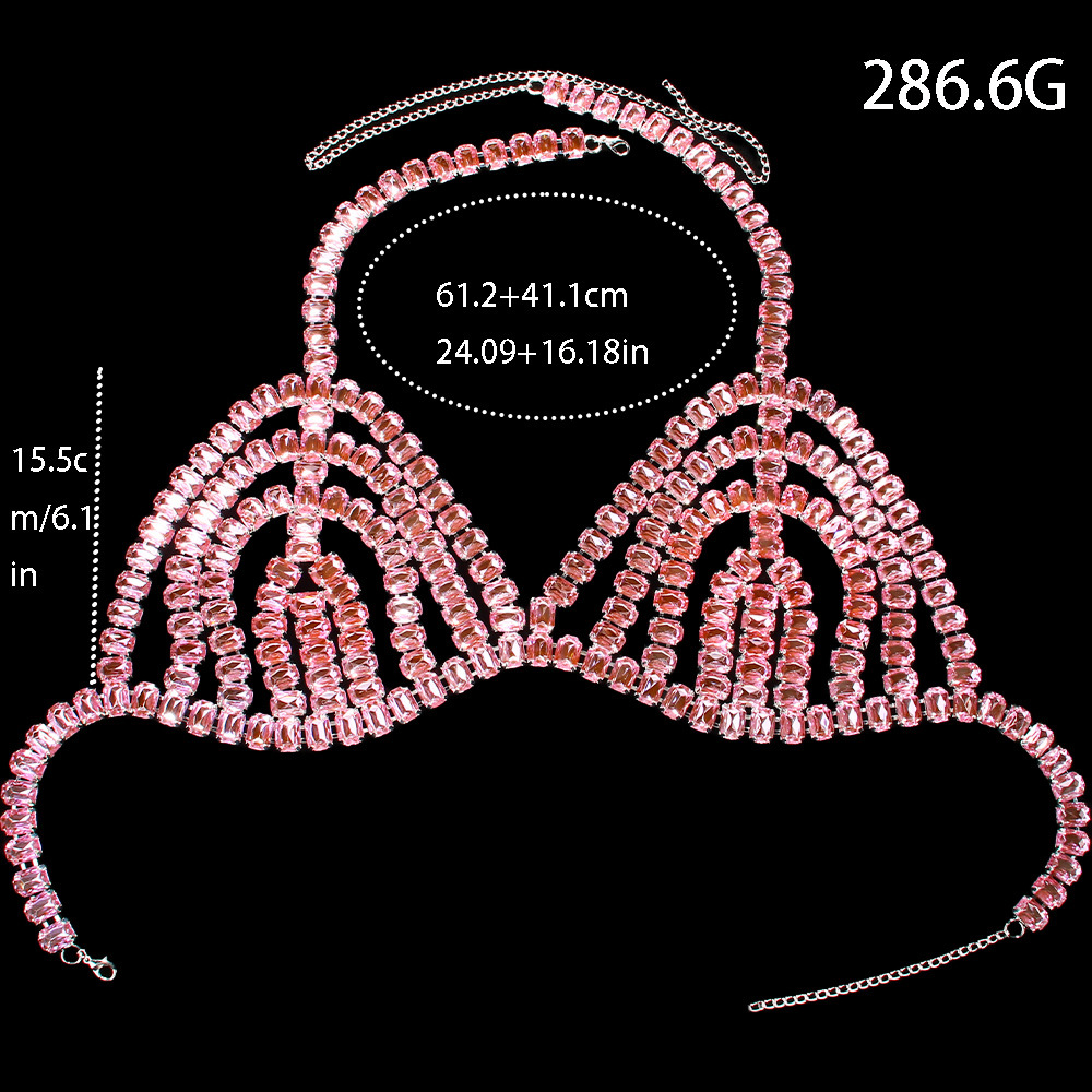 Stonefans 과장된 가슴 체인 주얼리 여성 브라, - Body Jewelry Good Quality 리뷰 및 가격
