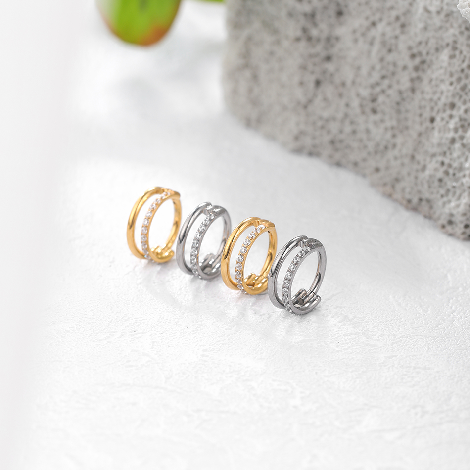 1pc 티타늄 연골 후프 귀걸이 지르콘 하트 힌지 세그 - Septum Clicker Ring 리뷰 및 가격