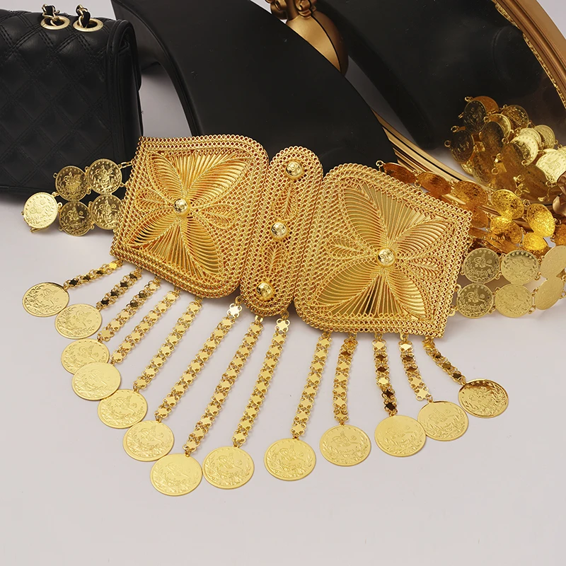 쿠르디쉬 럭셔리 웨딩 쥬얼리 골드 도금 체인 벨트, 신 - Body Jewelry Luxury 리뷰 및 가격