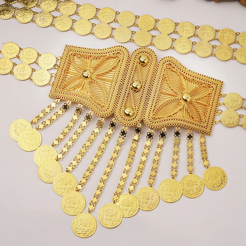 쿠르디쉬 럭셔리 웨딩 쥬얼리 골드 도금 체인 벨트, 신 - Body Jewelry Luxury 리뷰 및 가격