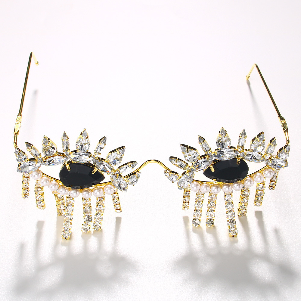 Stonefans 여성용 술 안경 프레임, 디자이너 비 - Body Jewelry Luxury 리뷰 및 가격