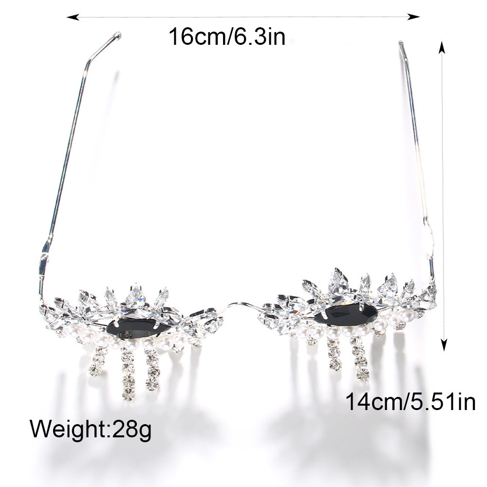 Stonefans 여성용 술 안경 프레임, 디자이너 비 - Body Jewelry Luxury 리뷰 및 가격