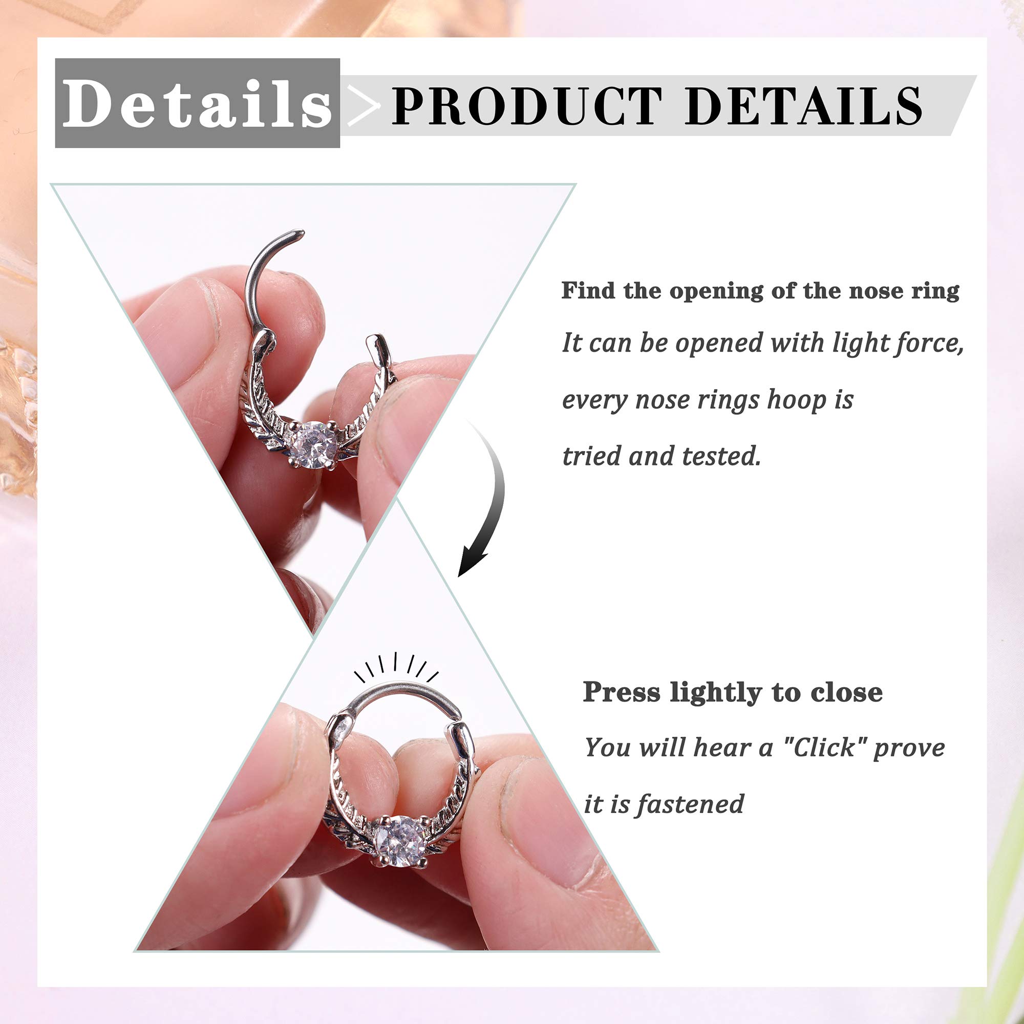 Drperfect 16G Septum Clicker 링 - Septum Clicker Ring 리뷰 및 가격