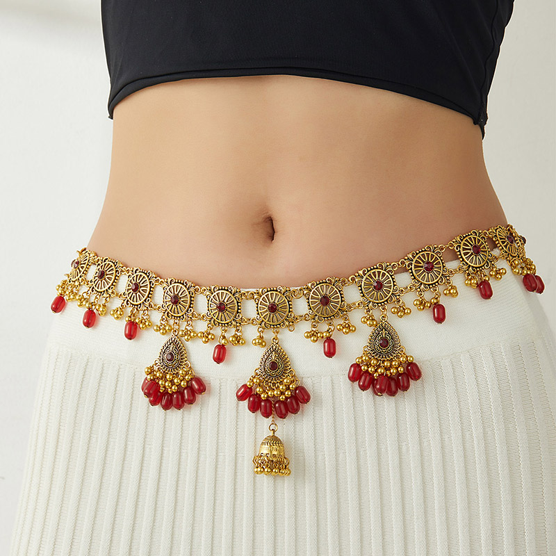 럭셔리 스타일 고급 복고풍 조각 허리 체인 보헤미안 물 - Body Jewelry Luxury 리뷰 및 가격