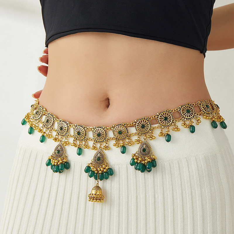 럭셔리 스타일 고급 복고풍 조각 허리 체인 보헤미안 물 - Body Jewelry Luxury 리뷰 및 가격
