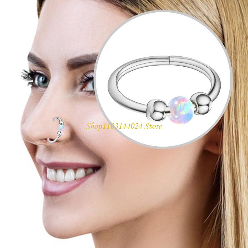 N5KE 페르시 오팔 코 링 Septum 후프 피어싱  - Body Jewelry Cartilage Earrings 리뷰 및 가격