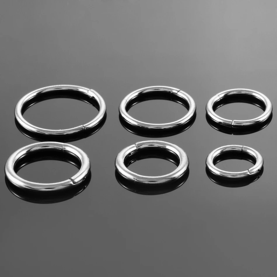 F136 티타늄 코 피어싱 힌지 비드 고리 CZ 스톤  - Septum Clicker Ring 리뷰 및 가격